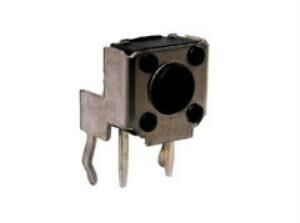 TACT  BUTON  6x6 90° PCB tip Siyah ~ KIRMIZI  4,3 mm