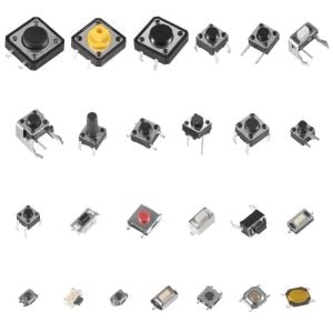 250 Adet Tact Switch Seti Dip Smd Kılıf 25 Farklı Çeşit Plastik Çantada
