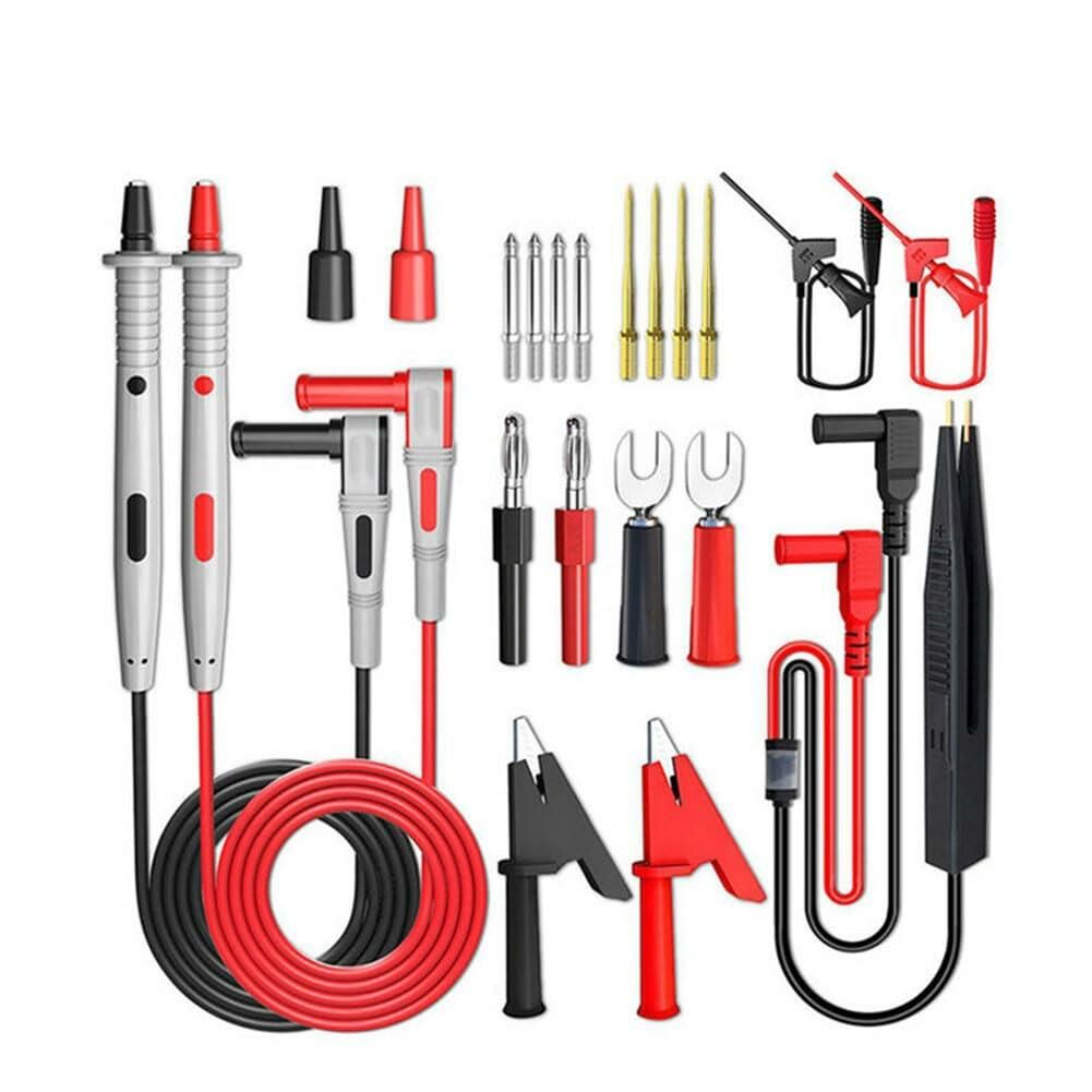 P1503E 19 parça  Çok Işlevli Değiştirilebilir Multimetre Probu Test ölçüm Kablo kiti