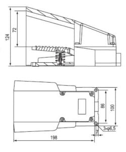 FS-502 Ayak Pedalı Tekli Tam Korumalı Döküm 250v 15a ( MPD-15600/LF32)