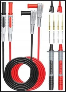 P1300A 12 parça  Çok Işlevli Değiştirilebilir Multimetre Probu Test ölçüm Kablo kiti