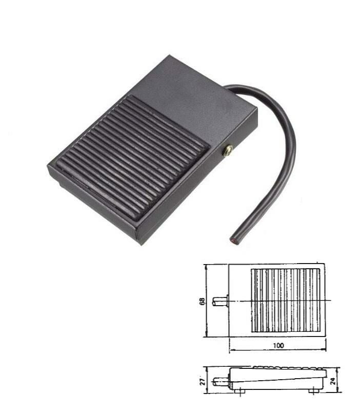 Fs-1 Ayak Pedalı Metal Korumasız 20 cm kablolu 250v 15a (LF-10 / MPD-1500 / AP-1)