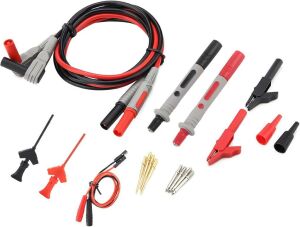 P1300C 16 parça  Çok Işlevli Değiştirilebilir Multimetre Probu Test ölçüm Kablo kiti