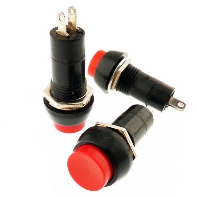 BUTON  R18-25B Yuvarlak KIRMIZI   (PBS11B) IC-186