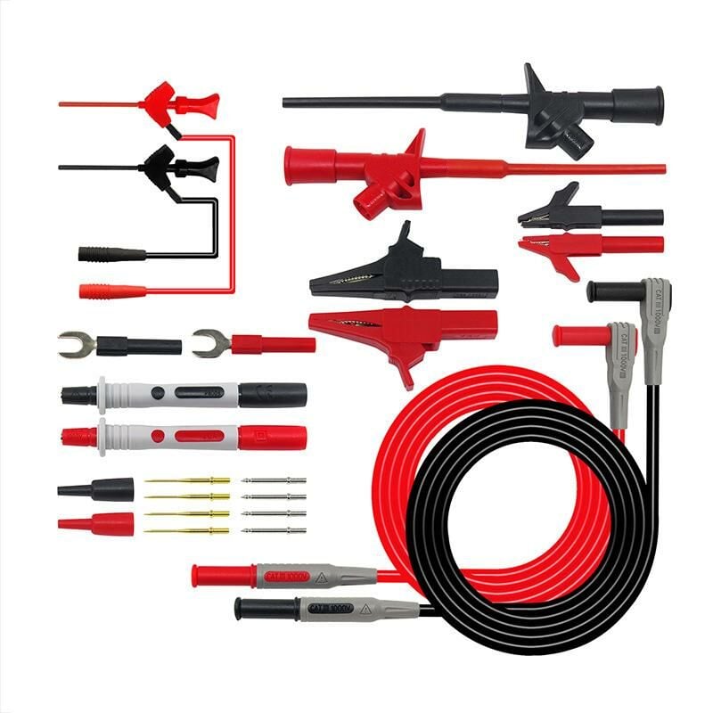 P1300E 24 parça  Çok Işlevli Değiştirilebilir Multimetre Probu Test ölçüm Kablo kiti