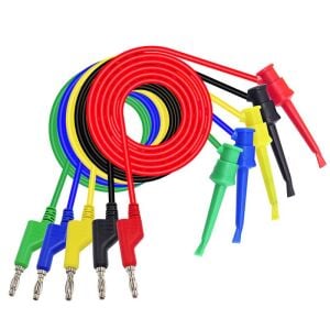 P1045 Multımetre Test Uçu Kablo Kiti - Kırmızı/Siyah/Sarı/Yeşil/Mavi