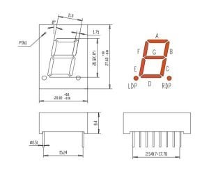 KPS-8102 BUB 20 mm ANOT Displey MAVİ