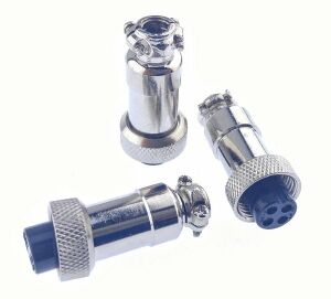 Mini Mike Konnektör 4 Pin Dişi Kablo Tip GX12-4P 12mm