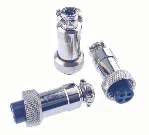 Mini Mike Konnektör 4 Pin Dişi Kablo Tip GX12-4P 12mm