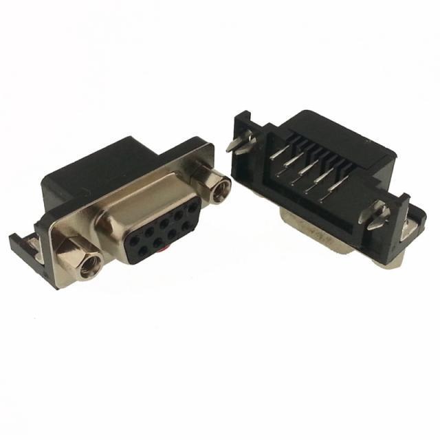 09 LU D-SUB DİŞİ 90° PCB TİP  KONNEKTÖR 215-09F