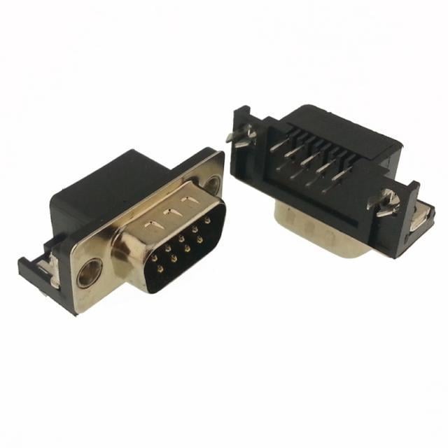 09 LU D-SUB ERKEK  90° PCB TİP  KONNEKTÖR 215-09M