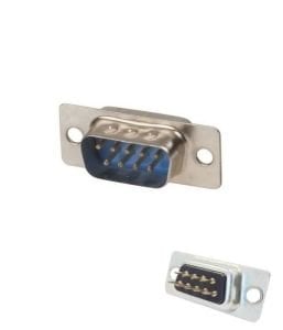 D-Sub Erkek Konnektör 9 Lu 2 Sıra DB9 İğne Bacak (1adet)