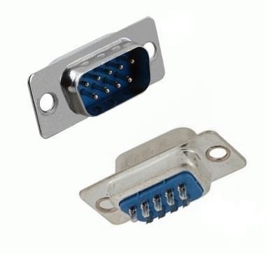 D-Sub Erkek Konnektör 9 Lu 2 Sıra DB9 Lehim Tip (1adet)