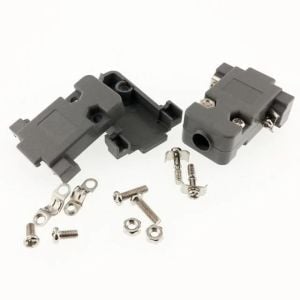 9 Pin D-Sub Konnektör Kapağı Plastik 1 Takım ( 3 Sıra 15 Pin İçinde Uygundur )