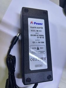 SMPS ADAPTÖR 12V DC 10A   Switchmode LAPTOP TİP M-POWER