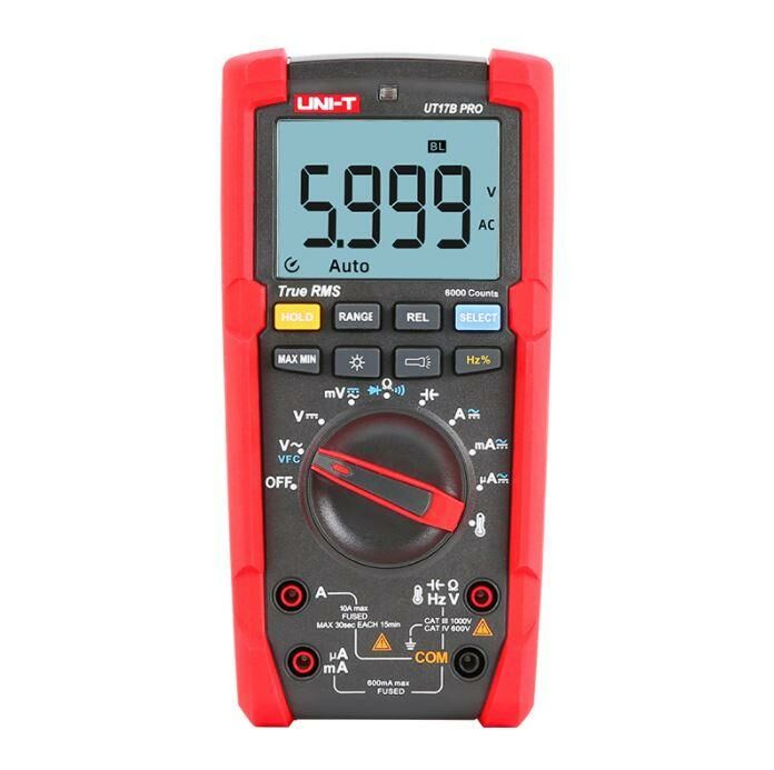 Unı-t Ut 17B MAX Pro True Rms Dijital Multimetre Ac/Dc 1000v 10a °C