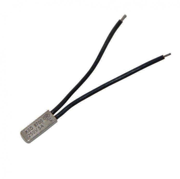 Termostat 175 ° Kapalı Kontak Metal Kablolu