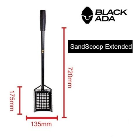 SandScoop Extended - Uzun Kum Küreği - Siyah