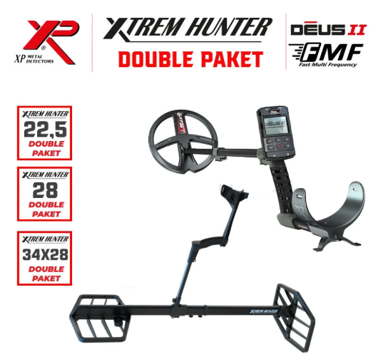 Xtrem Hunter Dedektör - DOUBLE PAKET ( KULAKLIKSIZ )