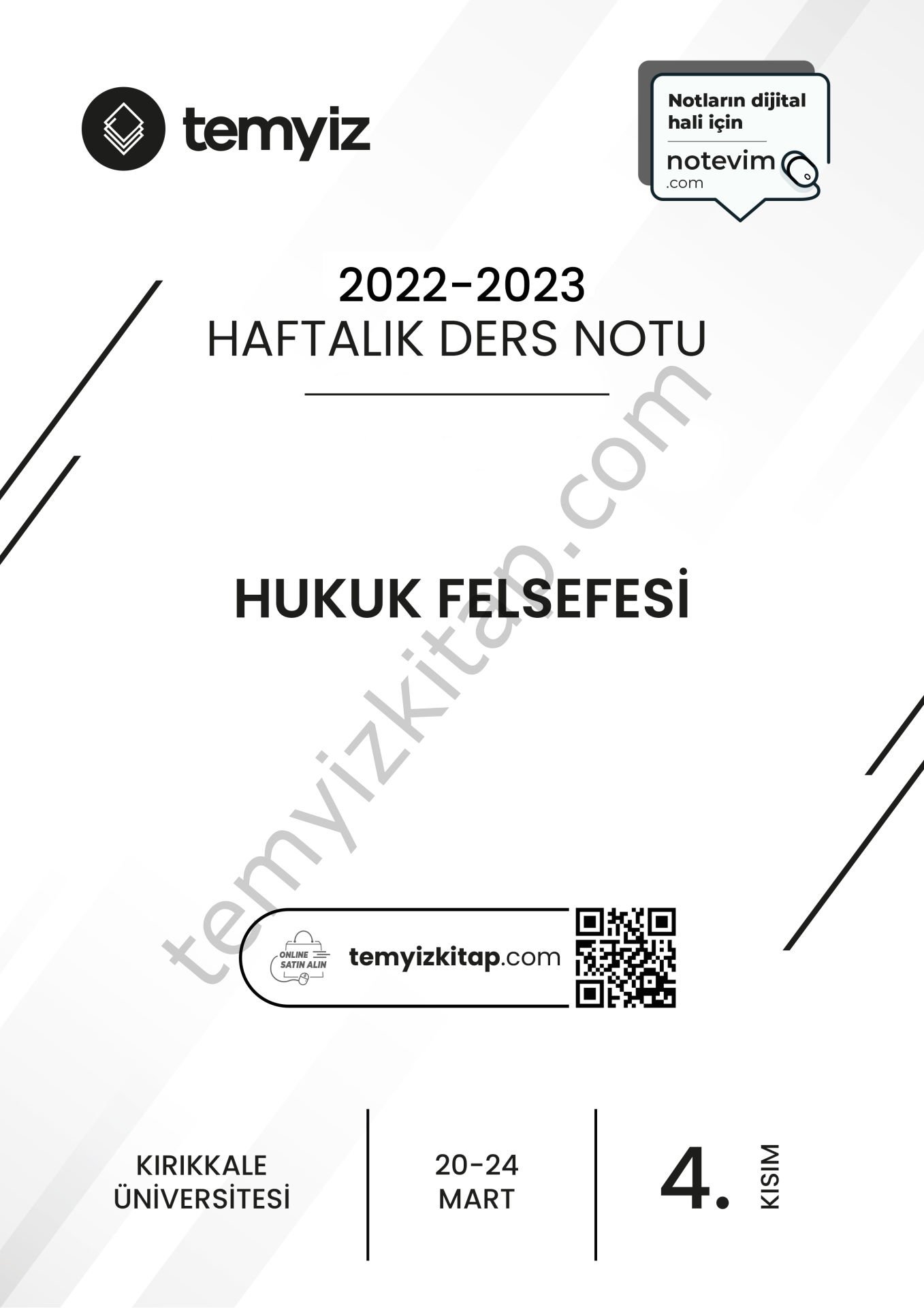 Kırıkkale Üniversitesi Hukuk Felsefesi ve Sosyolojisi 22-23 Bahar 4