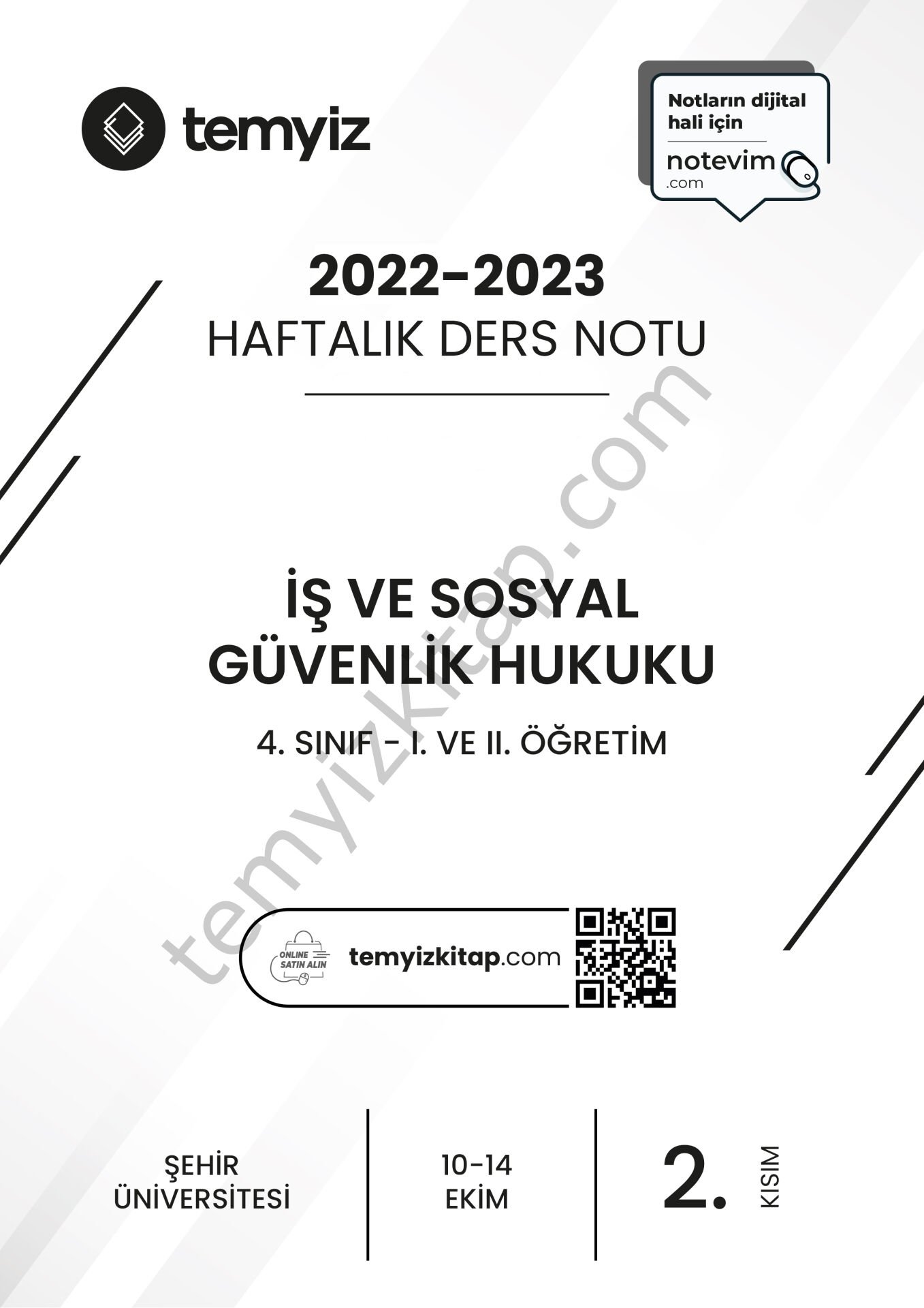 Şehir Üniversitesi İş ve Sosyal Güvenlik Hukuku 22-23 Güz 2