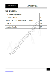 Hukuk Başlangıcı 2.Öğretim 22-23 Güz 2