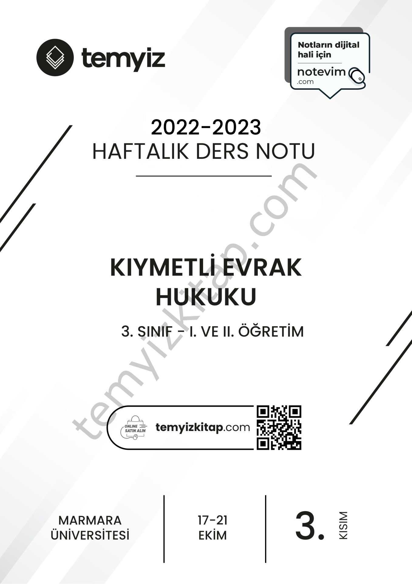 Kıymetli Evrak Hukuku 22-23 Güz 3