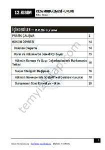 Ceza Muhakemesi Hukuku 1.Öğretim 23-24 Bahar 12
