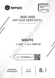 Maliye 22-23 Bahar 8