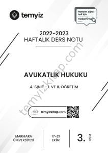 Avukatlık Hukuku 22-23 Güz 3
