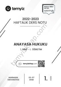 Anayasa Hukuku 1.Öğretim 22-23 Güz 1