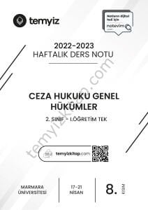 Ceza Hukuku Genel Hükümler TEK 22-23 Bahar 8