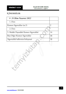 Sosyal Güvenlik Hukuku 2.Öğretim 22-23 Güz 4
