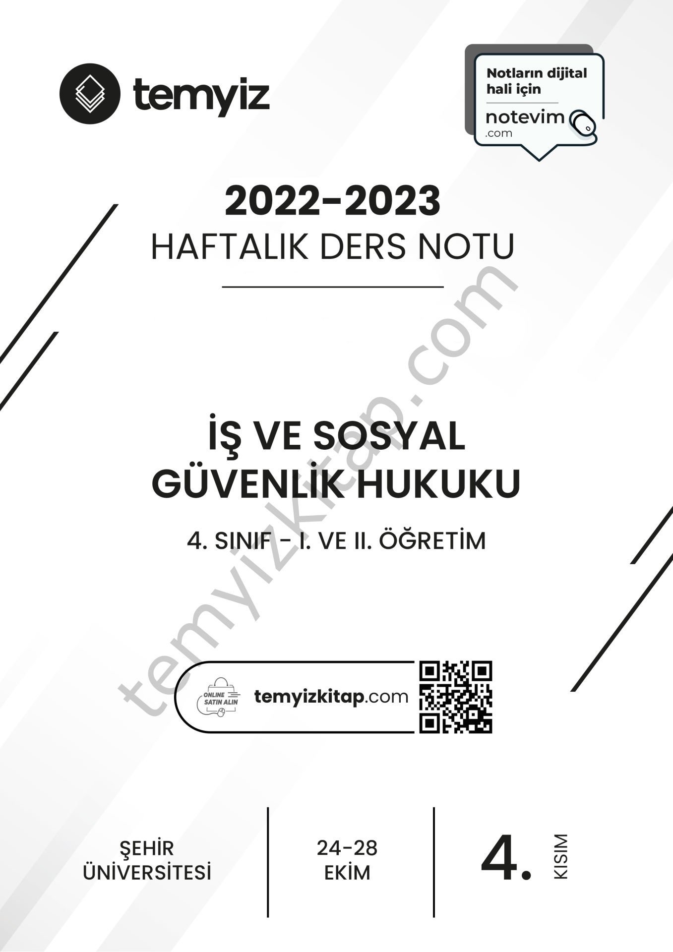 Şehir Üniversitesi İş ve Sosyal Güvenlik Hukuku 22-23 Güz 4