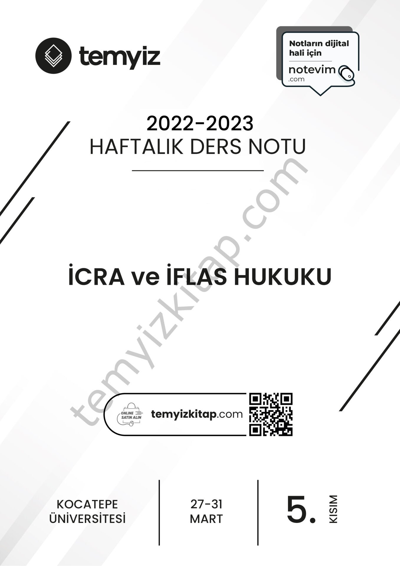 Kocatepe Üniversitesi İcra ve İflas Hukuku 22-23 Bahar 5