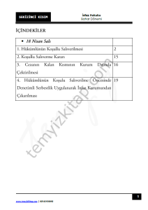 Kocatepe Üniversitesi İnfaz Hukuku 22-23 Bahar 8