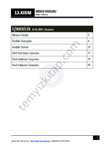 Miras Hukuku 23-24 Bahar 13
