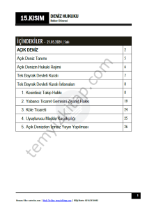 Deniz Hukuku 23-24 Bahar 15