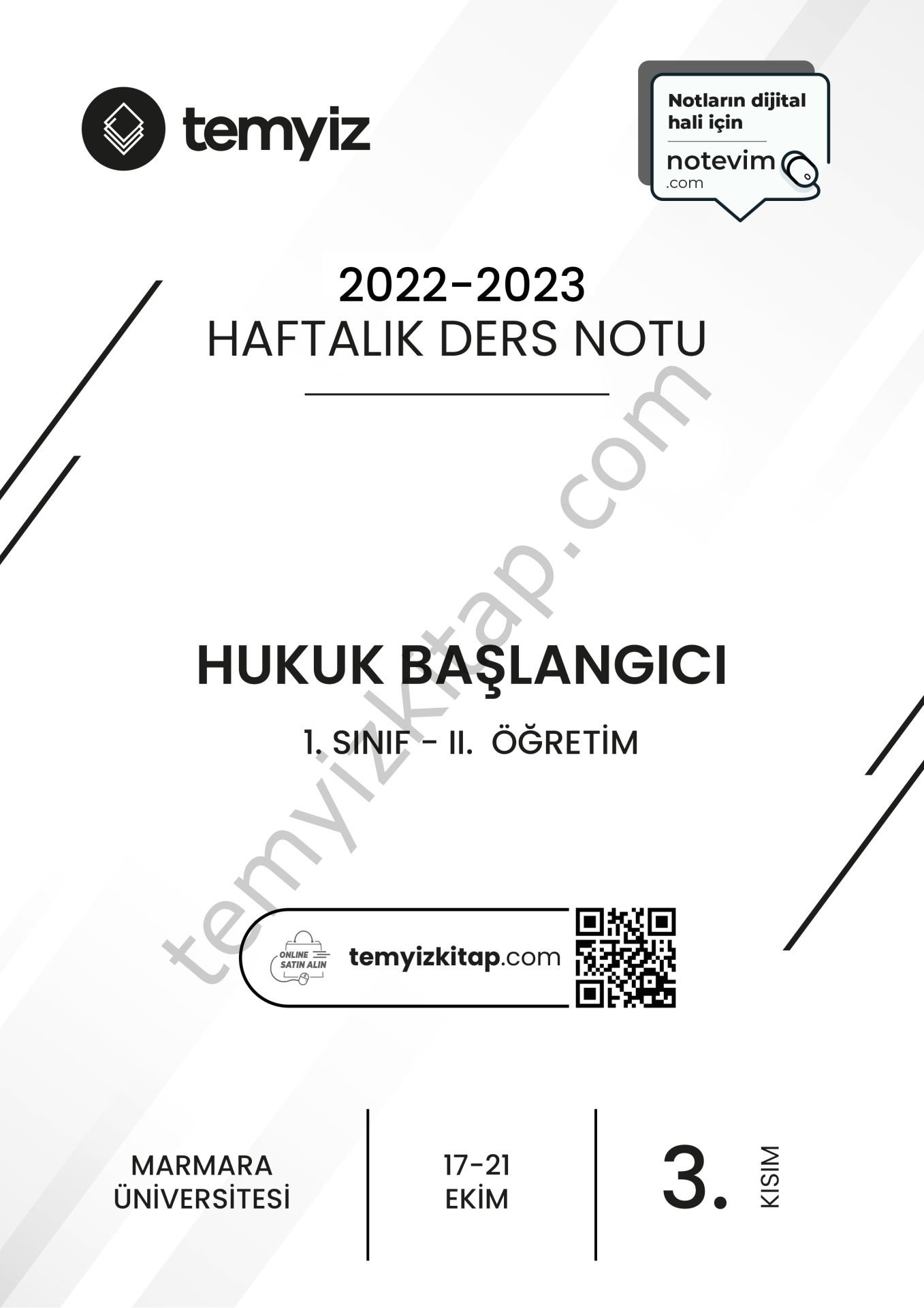 Hukuk Başlangıcı 2.Öğretim 22-23 Güz 3