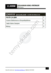 Ceza hukuku Genel Hükümler 1.Öğretim Çift ve 2.Öğretim 23-24 Bahar 11