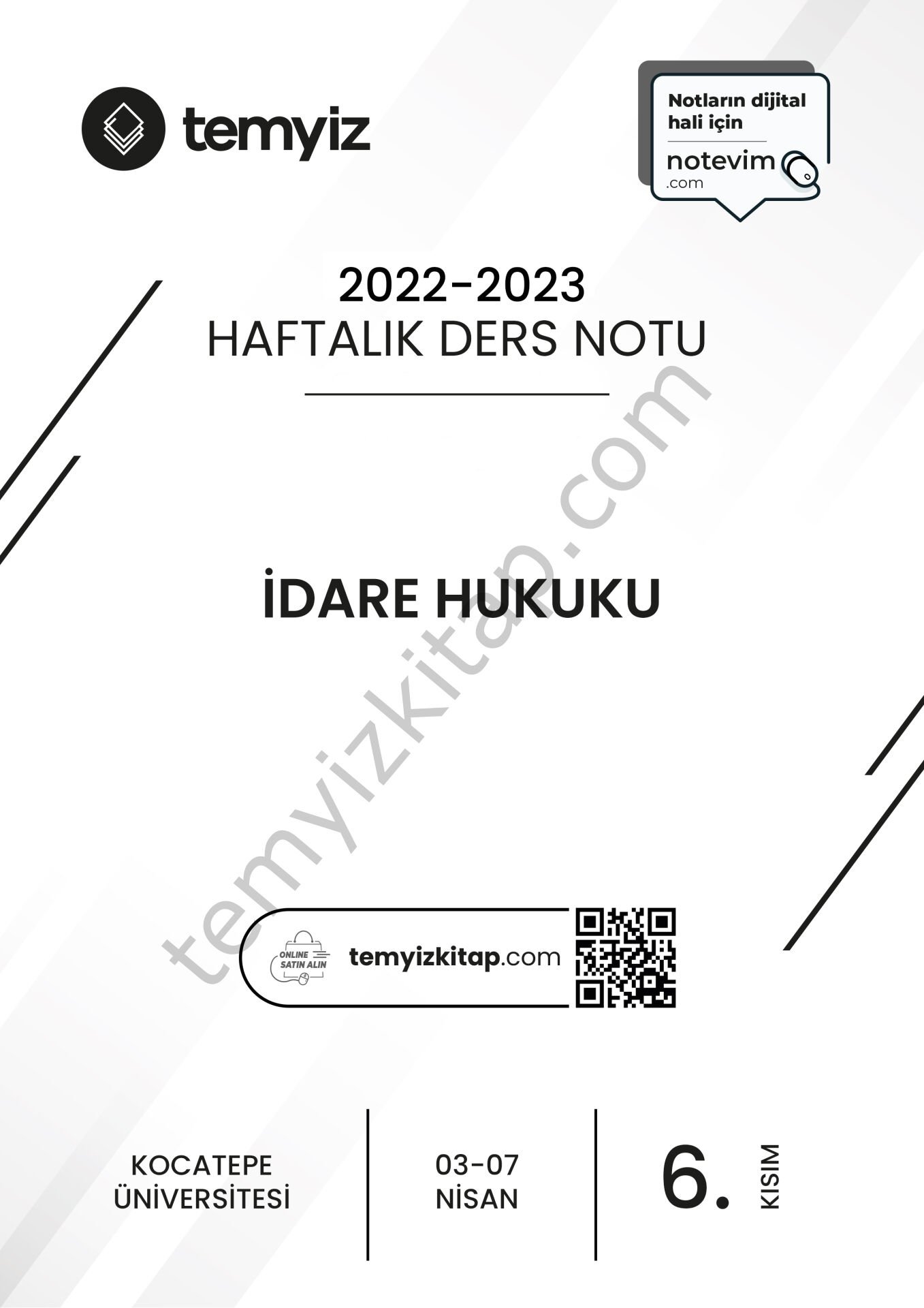 Kocatepe Üniversitesi İdare Hukuku 22-23 Bahar 6