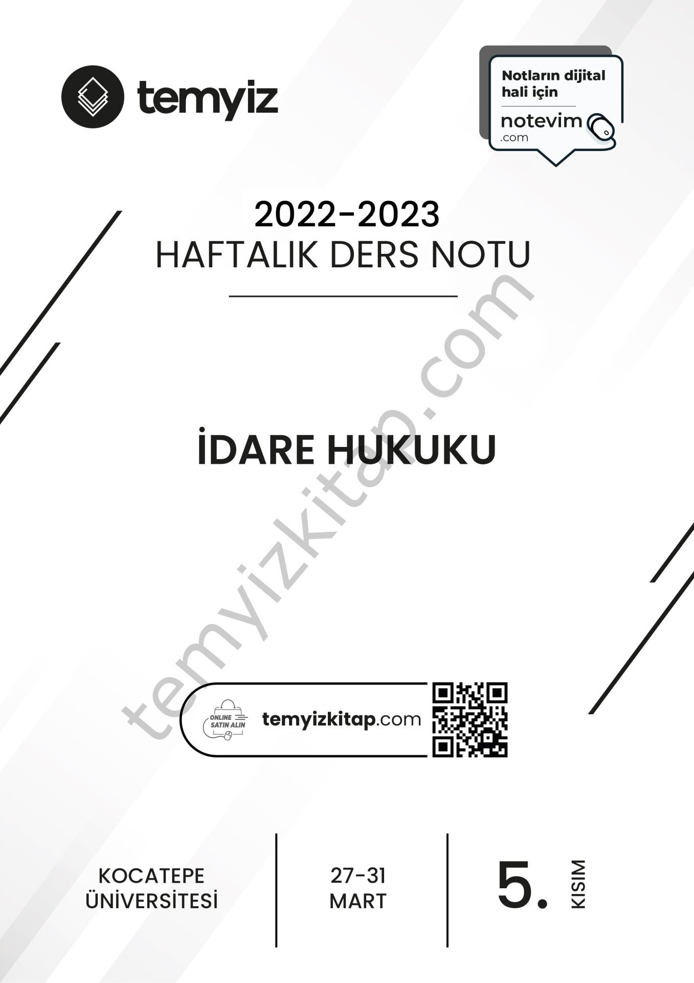Kocatepe Üniversitesi İdare Hukuku 22-23 Bahar 5