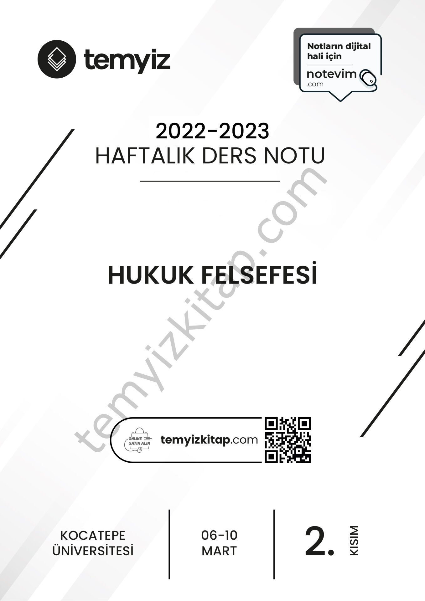 Kocatepe Üniversitesi Hukuk Felsefesi 22-23 Bahar 2