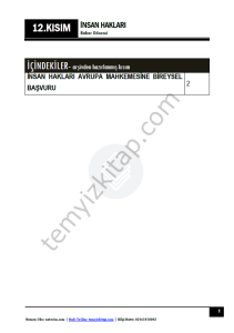 İnsan Hakları  23-24 Bahar 12