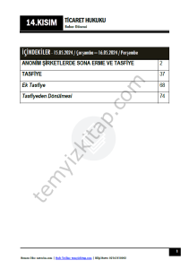 Ticaret Hukuku 2.Öğretim 23-24 Bahar 14