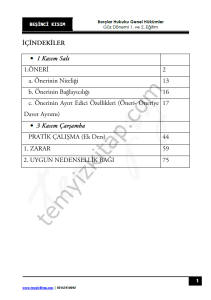 Borçlar Hukuku Genel Hükümler 22-23 Güz 5