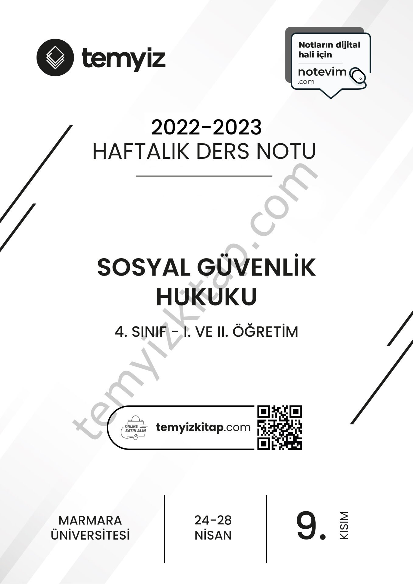 Sosyal Güvenlik Hukuku 22-23 Bahar 9