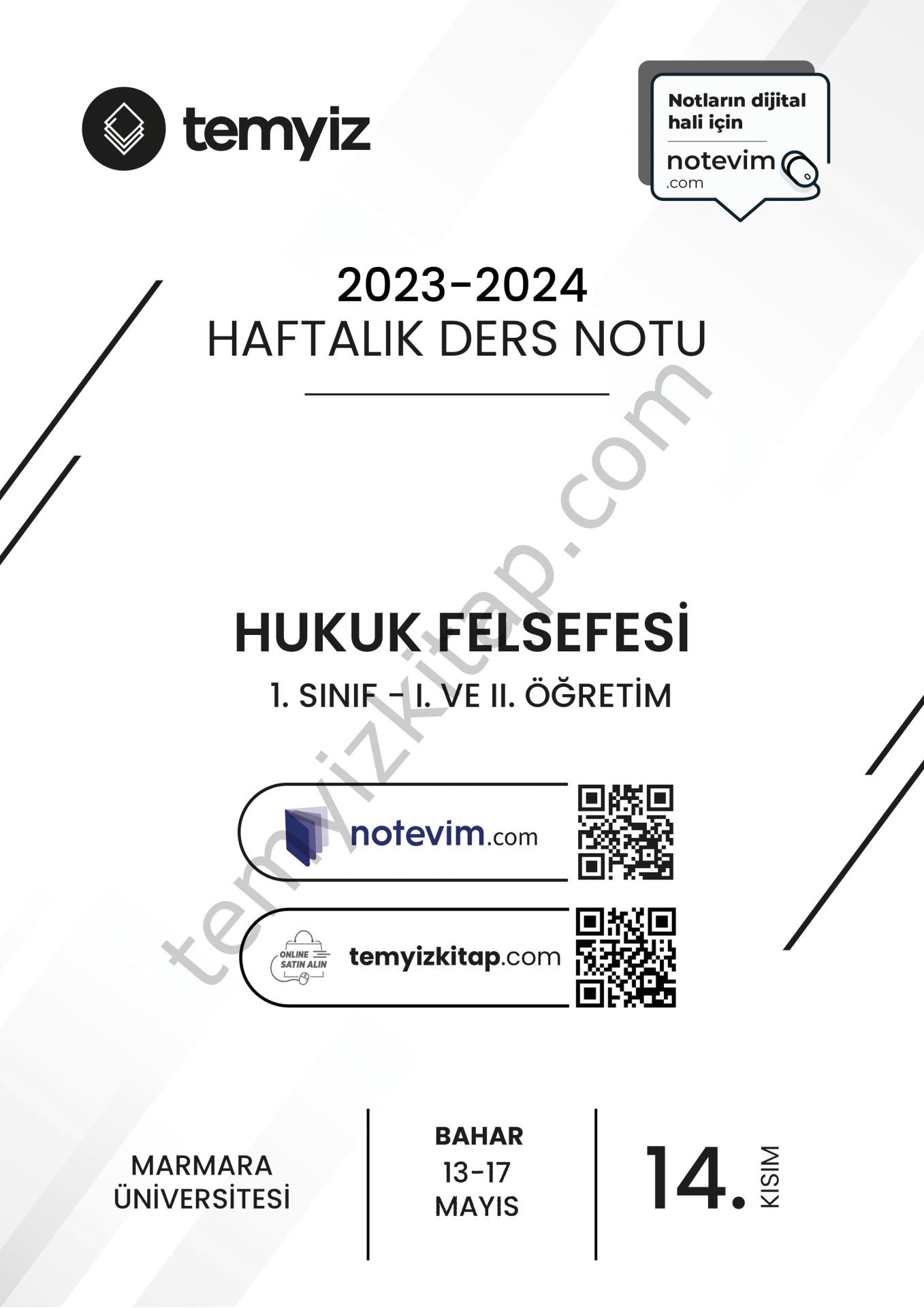 Hukuk Felsefesi 23-24 Bahar 14