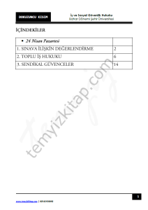 Şehir Üniversitesi İş ve Sosyal Güvenlik Hukuku 22-23 Bahar 9