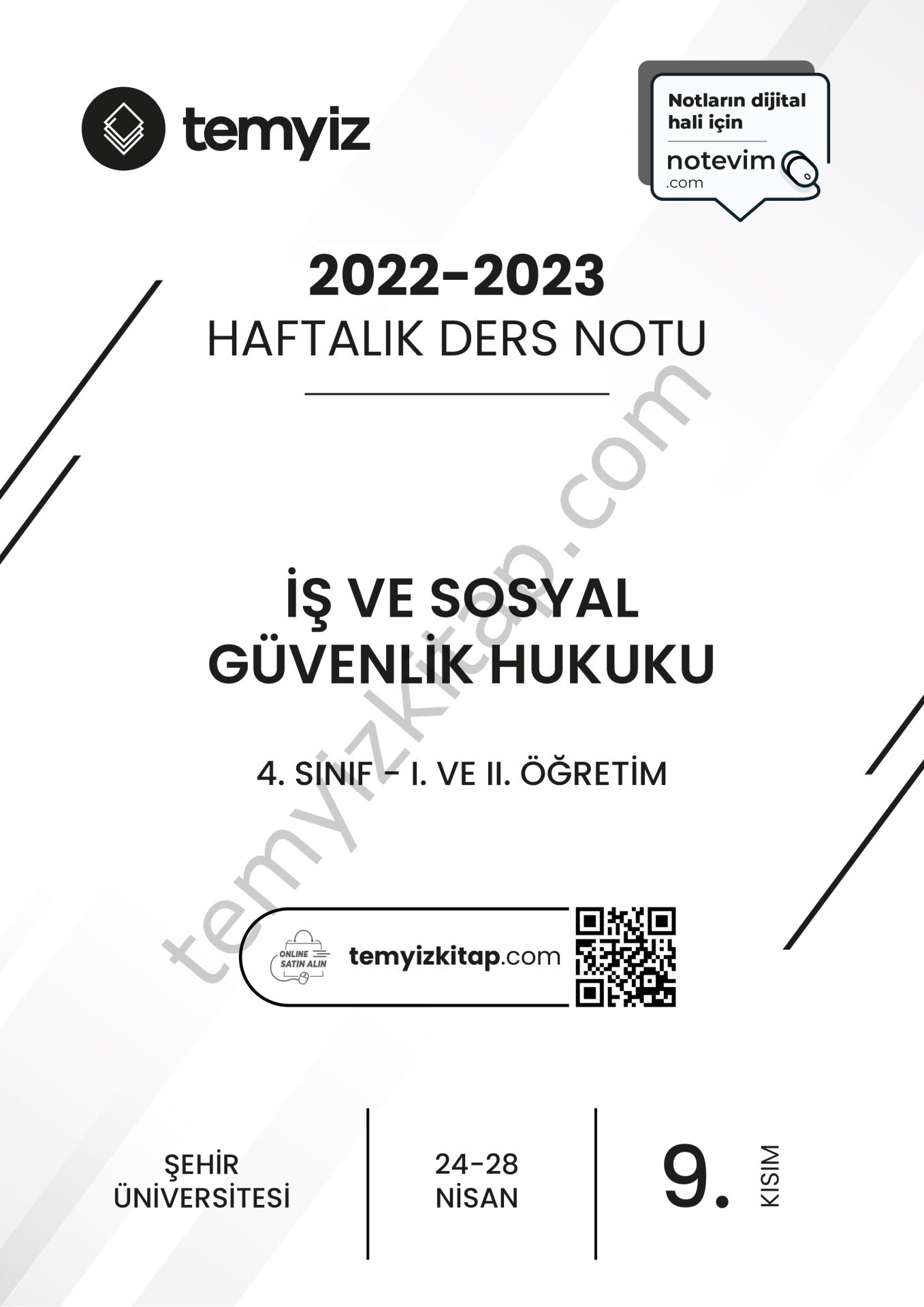 Şehir Üniversitesi İş ve Sosyal Güvenlik Hukuku 22-23 Bahar 9